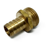 Adapter brass barb * male hose gh